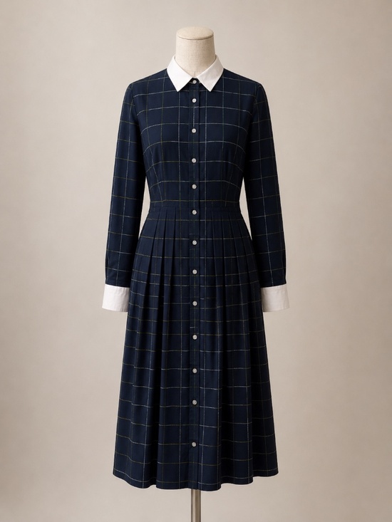 Ralph Lauren Dresses & Skirts - Ralph Lauren Tartan Collared Flannel Dress(Size 10)